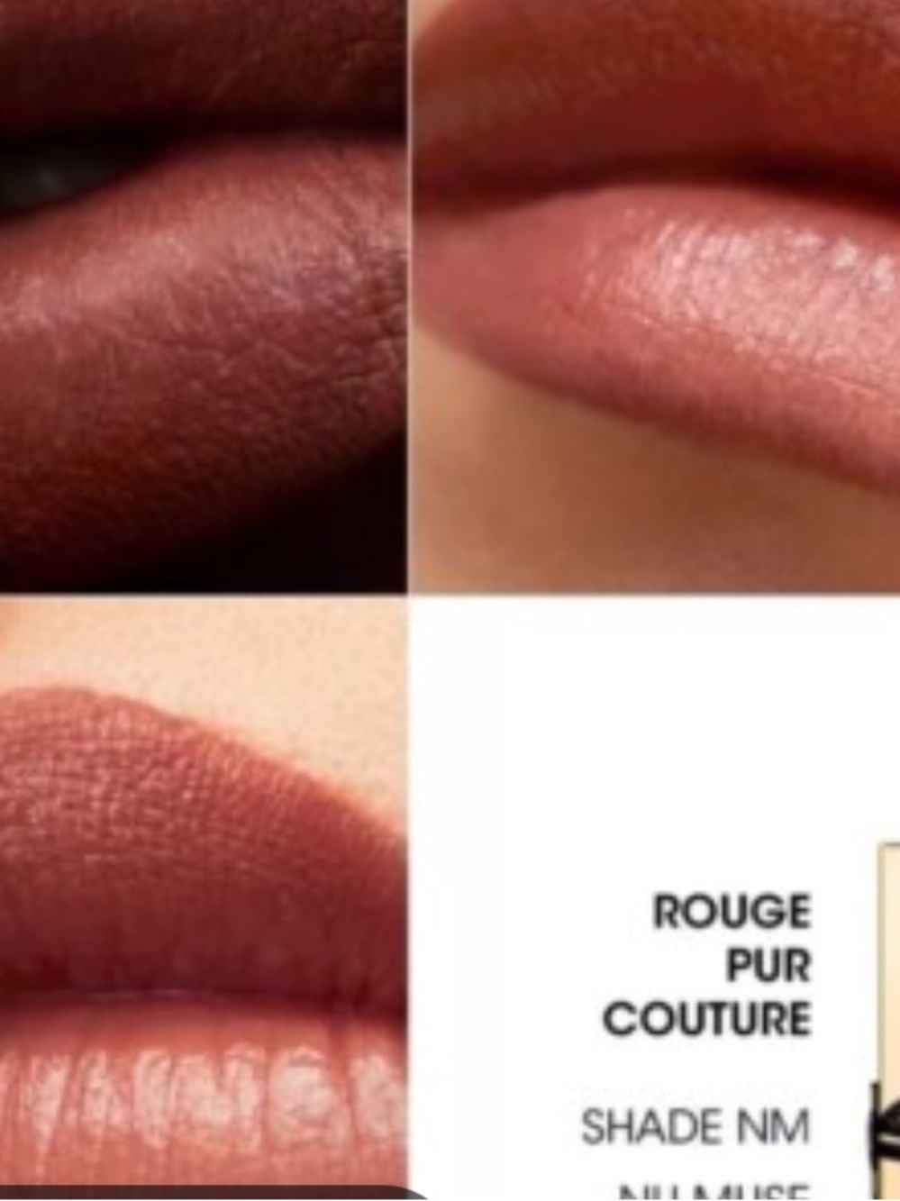 Yves Saint Laurent Nu Muse Rouge Pur Couture Lipstick in Gold Box